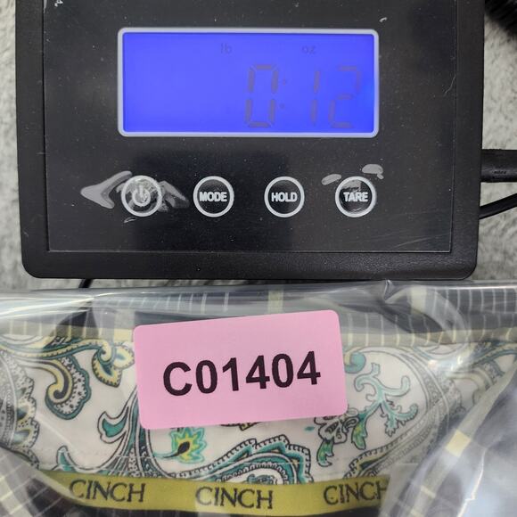 Cinch Shirt Mens XL Black White Yellow Plaid Long Sleeve Flip Cuff Button Down - Picture 12 of 12